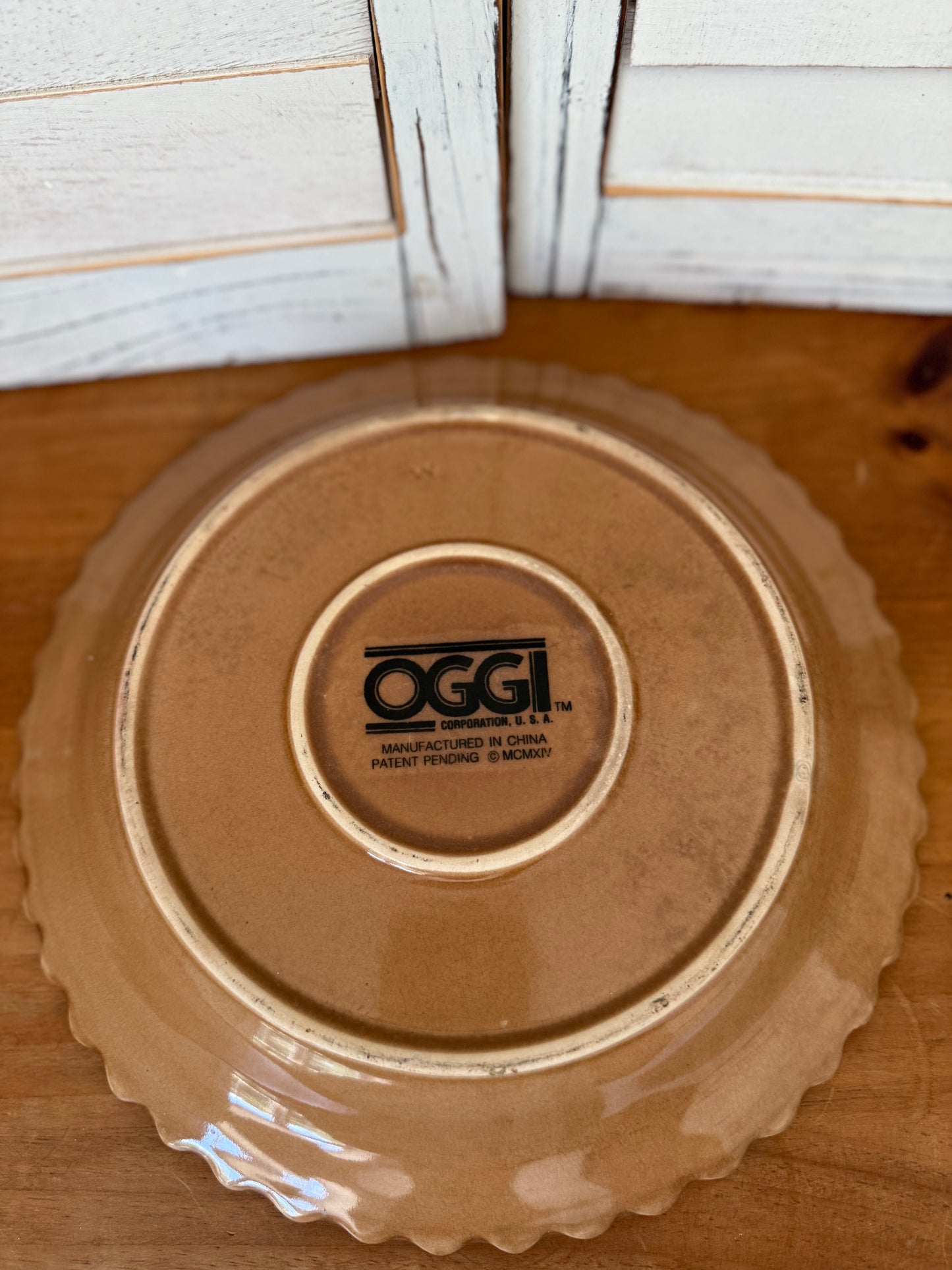 Vintage Ceramic Pie Plate