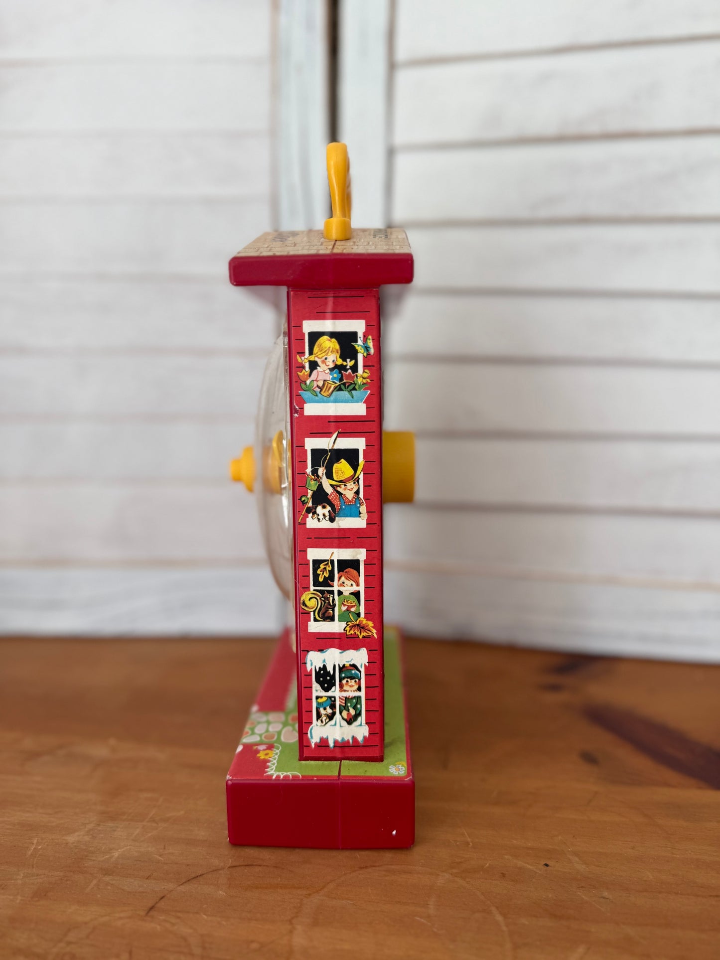 Vintage Fisher Price Musical Tick Tock Teaching Clock