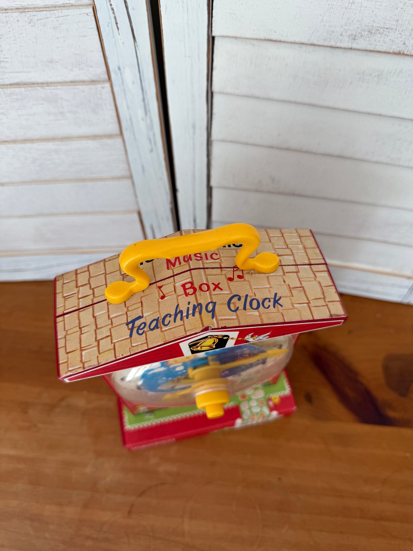 Vintage Fisher Price Musical Tick Tock Teaching Clock