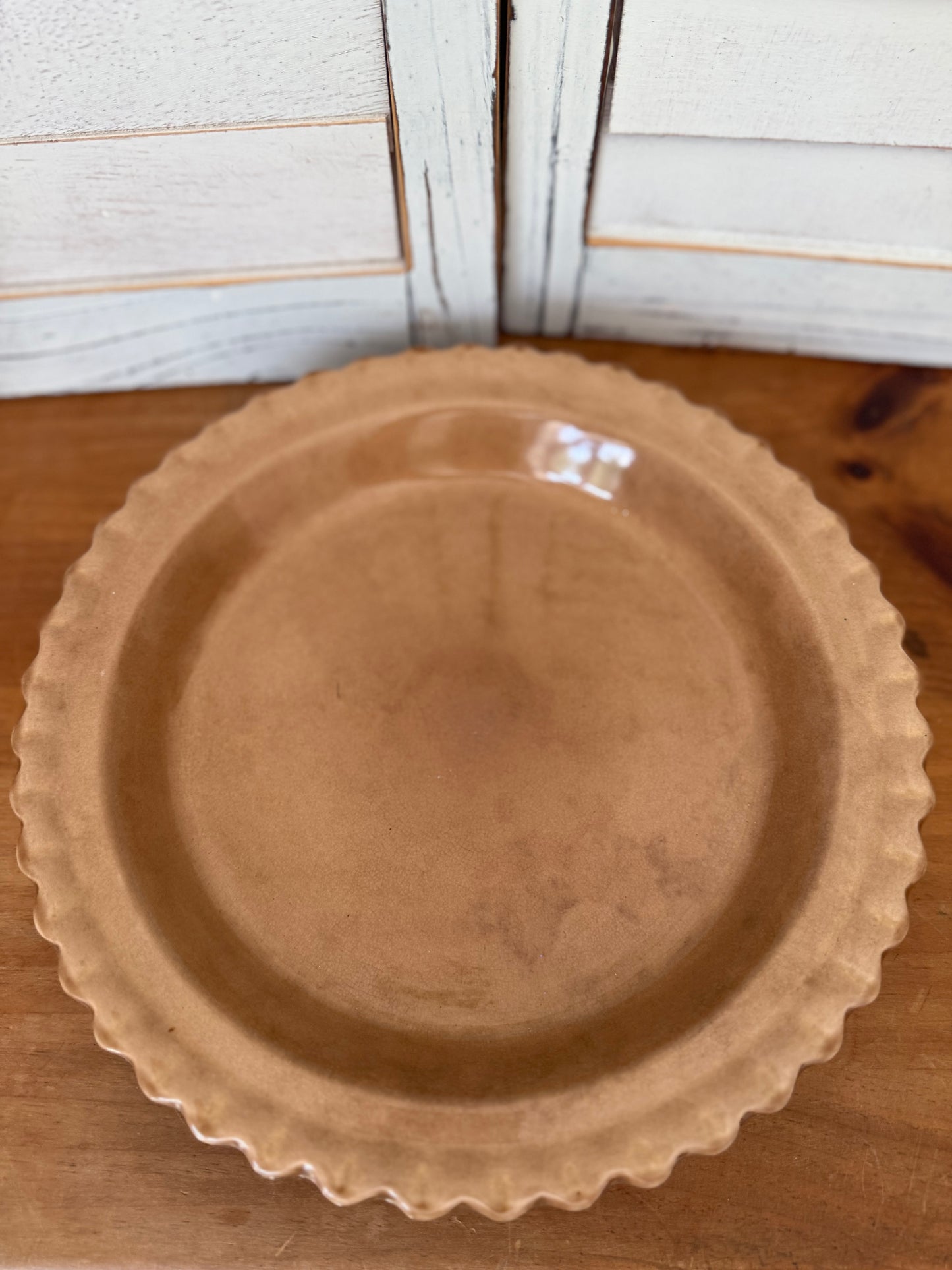 Vintage Ceramic Pie Plate