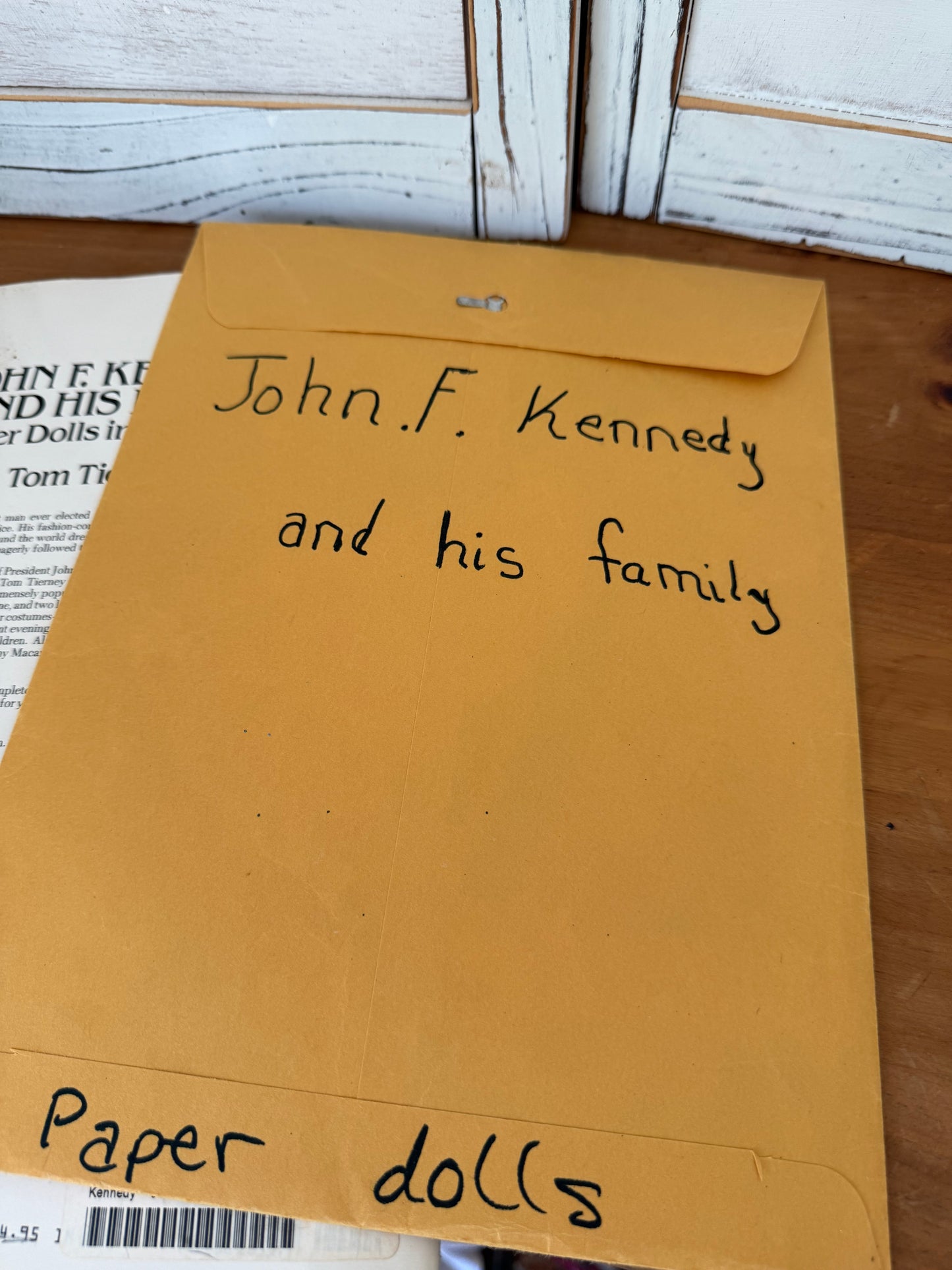 Vintage John F. Kennedy + Family Paper Dolls